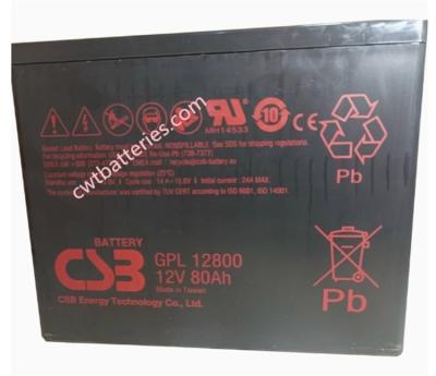 Cina CSB GPL12800 12V 80AH Batteria ricaricabile VRLA Nuova batteria originale di stoccaggio dell'energia in vendita