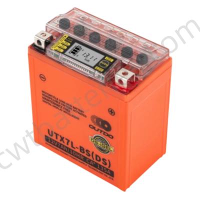 Cina Outdo UTX7L-BS(DS) Batteria ricaricabile a piombo acido per motocicli 12V 7AH in vendita