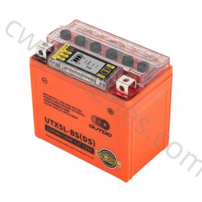 Cina OUTDO UTX5L-BS(DS) Batteria al piombo-acido per motociclette 12V 5Ah/10HR 125A Ricambi gratuiti in vendita