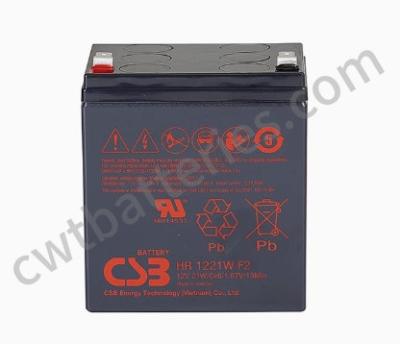 Cina 12V 21Wh Valvola ricaricabile Vrla Regolato Batteria al piombo sigillata Acido al piombo CSB HR1221W F2 in vendita