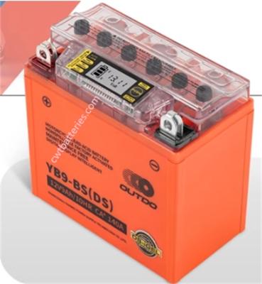 Cina Smart 12V 9AH ATV Battery Digital Display per Quad Bike OUTDO YB9-BS DS in vendita