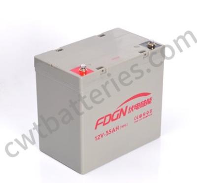 China Almacenamiento de energía NPG Baterías solares Celular 12V 55Ah Para sistemas UPS fuera de la red en venta