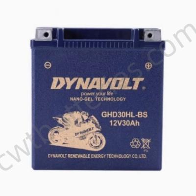 中国 DYNAVOLT GHD30HL-BS ナノゲル AGM ATV バッテリー 12V 30Ah バイク用重用 販売のため