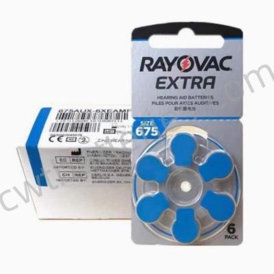 China RAYOVAC PR44 A675 Extra Geavanceerde Hoorapparaatbatterijen 1.45V Zinkluchtaccumulator voor Hoorapparaten Te koop