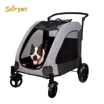 China Viable Folding Pet Stroller For Outdoor Dog Strollers Pet Trolley For Sale Pet Stroller Carrier Travel for sale