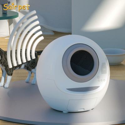 China Sustainable Smart Cat Litter Box Cat Litter Box Automatic Self Cleaning Robot Trash Can for sale