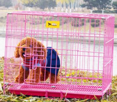 China Breathable Pet House Iron Foldable Bold Pet Cages For Dogs And Cats Large Dog Cage for sale