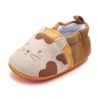 China Animal Prints Kids Baby Casual Shoes Cotton Rainbow Multicolor Striped Print Baby Shoes for Baby en venta