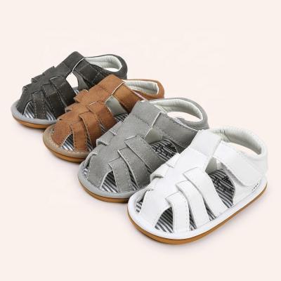 China Summer New Breathable Baby Casual Shoes Children Rubber Cross Ties Baby Walking Shoes en venta