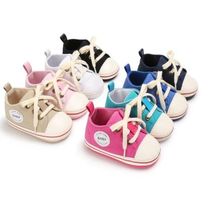 China Newborn Baby Casual Shoes Lightweight Non-slip Wear Resistant Baby Casual Canvas Shoes Toddler Unisex en venta