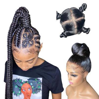 China Various Body Wave Factory Manufacture Human Hair Lace Frontal Wig For Black Women for sale