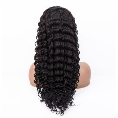 China Wholesale 13x4 Density Unprocessed Virgin Brazilian 100% Deep Wave 150% Body Wave Lace Front Human Hair Wigs for sale