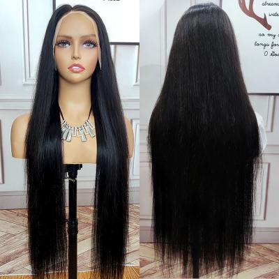 China Silky Pre Plucked Frfull Lace 360 ​​Lace Front Wigs 150% Density Body Wave 180% Human Grade Straight Wigs 10A Silky Straight for sale