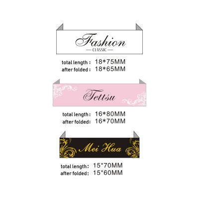 China Sustainable Free Design Custom Woven Label Apparel Satin Label Cotton Label for sale