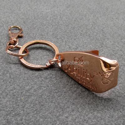 China Logo Customized Metal Viable Key Opener Chain Head Holder for sale