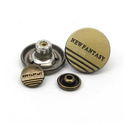 China High Quality Dry Cleaning Garment Accessories Metal Jeans Button Snap Button for sale