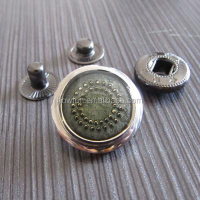 China Transparent dry cleaning metal snap button for sale