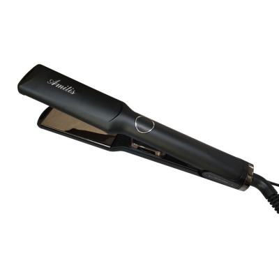 China Professional Hairdressing Flat Fast Heating Salon Equipment Hotel Amitis LCD Display Iron Hair Straightener for sale