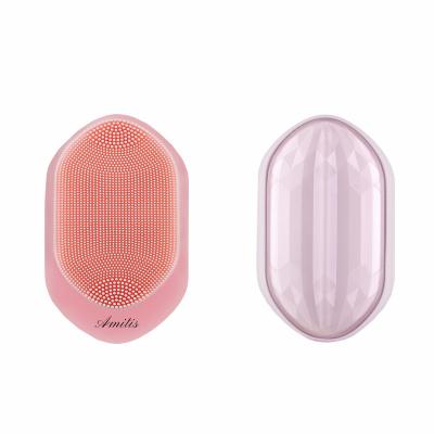 China Anti-puffiness Amitis Hot Selling Logo Silicone Chinese Custom Face Brush Device for sale