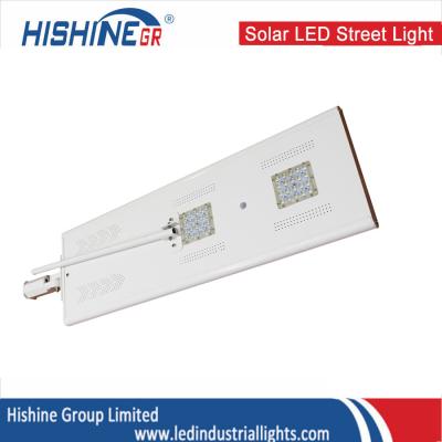 China Sensor de movimento solar branco da luz de rua do diodo emissor de luz, luzes de rua 40W postas solares à venda