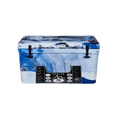 China Best selling 70L waterproof with high quality cooler beer box, rotomolding cooler box for sale