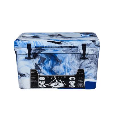 China Roto-molded ice cooler box for waterproof fishing and outdoor for sale