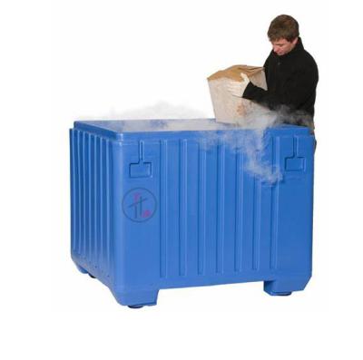 China Waterproof Rotomolded Polyethylene Plastic Dry Ice Container For Dry Ice Delivery for sale