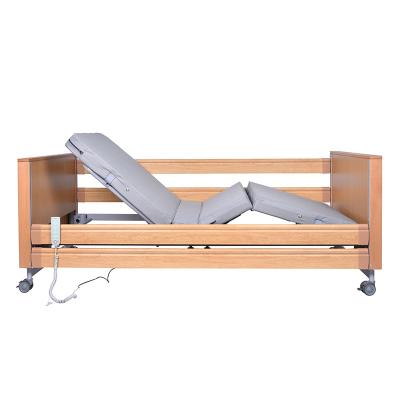 China Backrest0Â ° - 70Â ° ; Footrest0Â ° - 30Â ° ; Trendelenberg & Anti-Trendelenberg0Â ° - 12Â ° Tekvorcare Electric Adjustable Design Furniture Wooden Bed Homecare Elderly Bed Patient Bed Hospital for sale