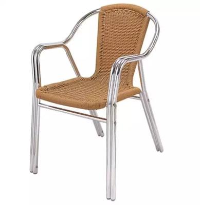 China Modern Synthetic Wicker Handmade Steel Stool Wholesale Leisure Garden Rattan Chair for sale