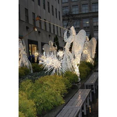 China Fashionable Modern Style Led Angel Light 3D Motif Angel For Holiday Decoration Beautiful Design For Street Decoration for sale