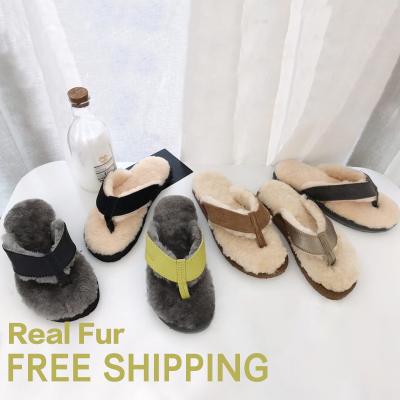 China Lightweight Free Shipping Sheepskin Skin Real Fur Leather Shoes for sale