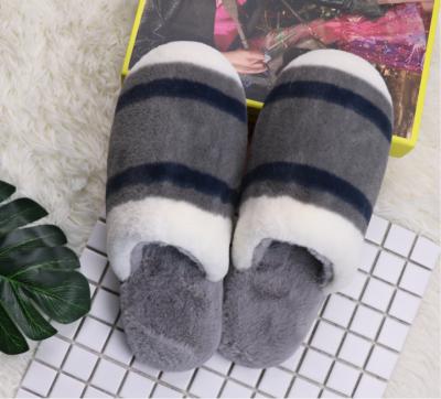 China Men's Luxury Winter Fashion Bedroom Plush Warm Clog Shoes Anti-slippery For Men Indoor Fur Clog Slippers for sale