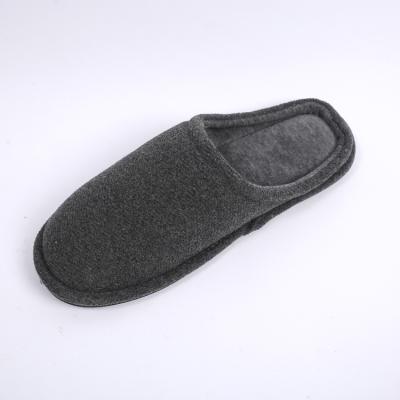 China Flat Winter Tweed Mens Bedroom Hoodback Indoor Slipper for sale