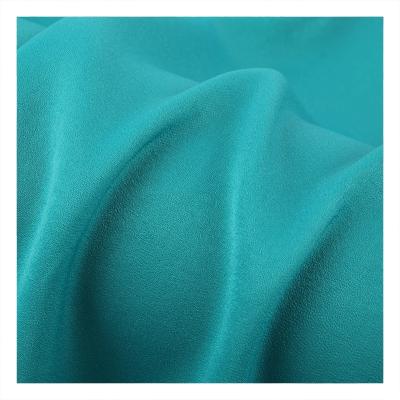 China Wrinkle Resistant Rpet Recycled Fabric Polyester Island Silk Fabric 100% Satin Chiffon Breathable Textile For Clothes Dresses Garment for sale