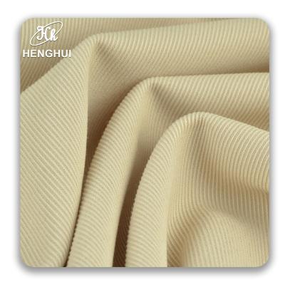 China Texture Sense Stretch TR Twill Fabric 330g Woven Suit Fabric Sense Fashion Dress Shrink-Resistant Rough Fabric for sale