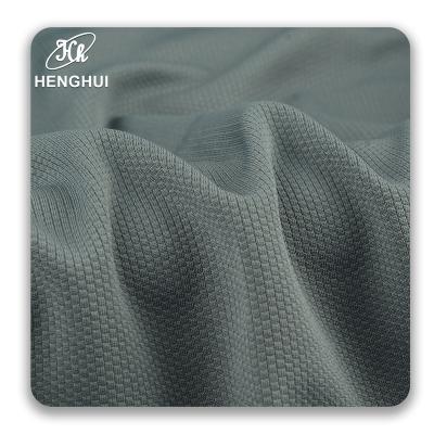 China Wicking 100% Polyester Grid Mesh Fabric 180g Knitted Polyester Cloth Vest Sweatpants Sweat Hygroscopic Fabric for sale