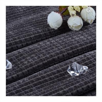 China Stretch Chenille grid fabric 380GSM velor elastic walf screens grain knitted fabric to ensure warm fall and winter clothing for sale