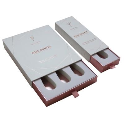 China Recycled Materials Drawer Style Makeup Brush Set Packaging Box With Foam Insert for sale