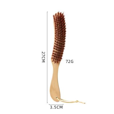 China EXFOLIATE factory direct sale natural wood hair brush with nylon bristle for sale