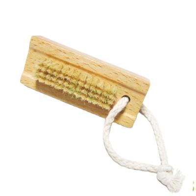 China Natural Plant Direct Eco-Friendly Bamboo Wood Nail Brush With Boar Hair for sale