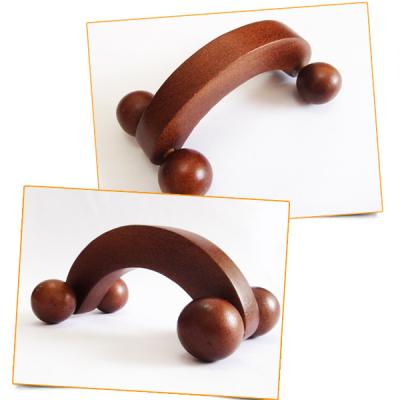 China OEM Hand Held High Quality Wooden Roller Massager For Body for sale