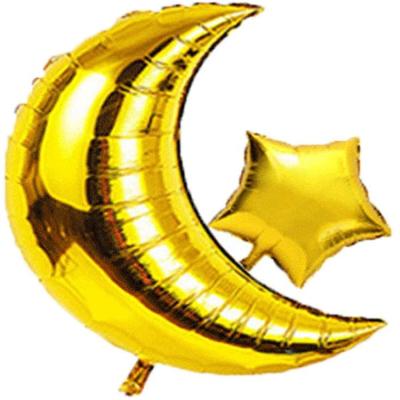 China Party Decoration Ramadan Mubarak Balloon Banner Latex Balloon Moon Star Foil Balloon Home Party Supplies for sale