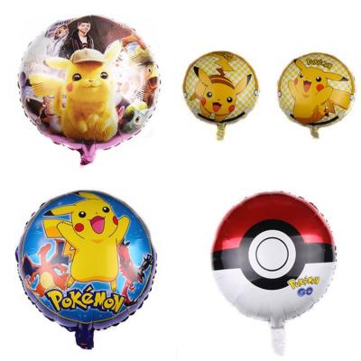 중국 Party Decoration Pikachu Spirit Ball Movie Balloon Cartoon Children's Toy Birthday Aluminum Balloon 판매용