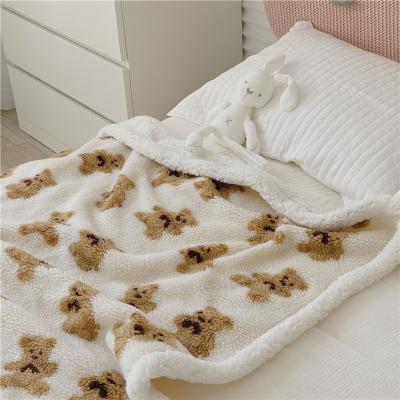 China Cashmere Skin BB-SD Fleece Sherpa Baby Magnetic Heating Revesible Blanket Blanket for sale