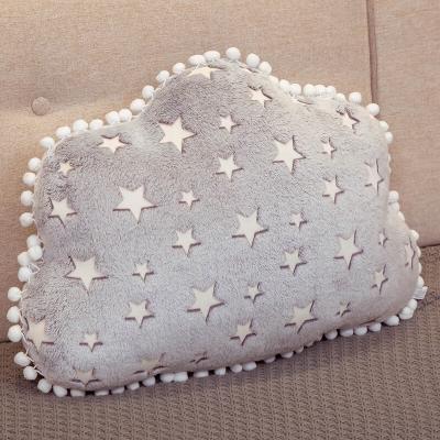 China Cloud Shape Baby Pillow Star And Half Moon Anti-static Luminous Material Pillow for sale