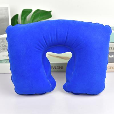 China Soft PVC Portable Foldable Air Therapy Inflatable Air Therapy Car Office Sleeping Neck Neck Pillow Travel for sale