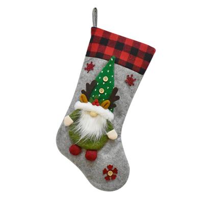 China New Arrival High Quality Customized Christmas Candy Gift Knitted Nonwoven Socks For Christmas Decoration for sale