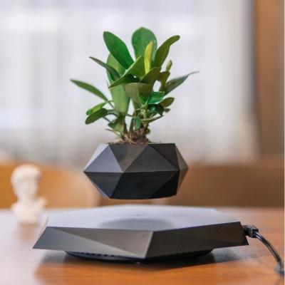 China Modern Nordic Home Decor Flowerpot Simple INS Succulent Flying Levitation Suspended Floating Magnetic Flowerpot for sale