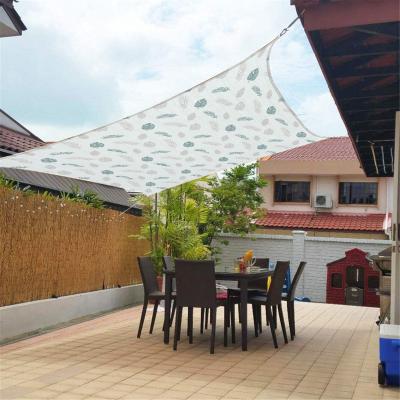 China Polyethylene Amazon Top Outdoor Garden Portable Triangular Shade Sail With Stainless Steel Buckle for sale