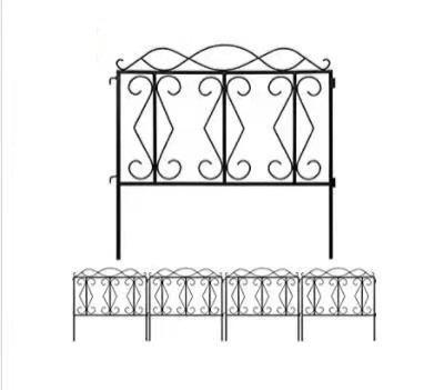 China Waterproof Decorative Garden Panel Metal Screen Fence Fence For Patio Landscape Border Wrought Iron Fence for sale